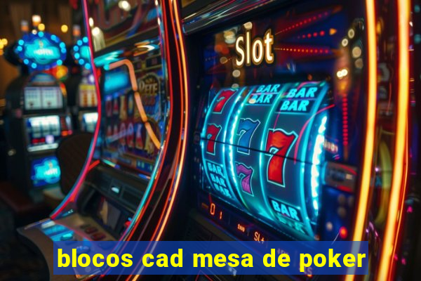 blocos cad mesa de poker